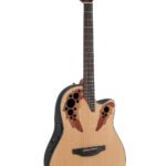 E-Acoustic Guitar Celebrity Elite Mid Cutaway Natural Ovation