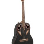 E-Acoustic Guitar 1687GT Deep Non-Cutaway Black Ovation