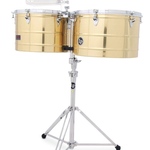 Timbales Prestige Thunder Timbs Solid Brass Latin Percussion