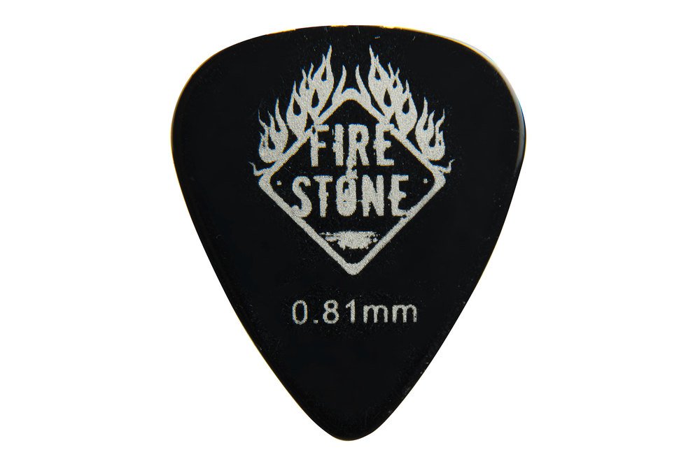 95535 Pick F&S Classic Celluloid 0,81 mm, black Guitar Accessories - Image 1