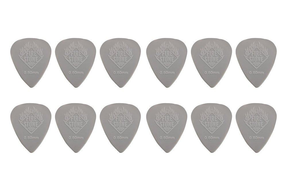 95606 Pick F&S Nylon 0,60 mm, light grey Guitar Accessories - Image 1