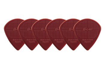Pick Janicek Nylonpicks 1.40 wine red Guitar Accessories - Image 2