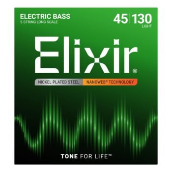 14202 Bass Nanoweb 5-String Light 45-130 Elixir - Image 2