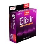 16565 Light 80/20 Bronze Nanoweb Acoustic Guitar Strings, 3-Pack 12-53 Elixir