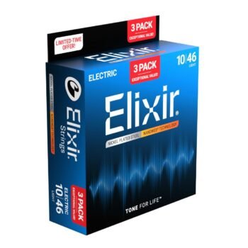 16567 Nanoweb Electric Guitar Strings, 3-Pack 10-46 Elixir