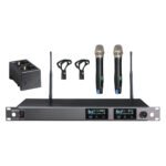 ACT-727-HC59 644-668 MHz 1 x UHF Receiver ACT-727B, 1 x MP-80 2 x rechargeable handheld transmitter Mipro