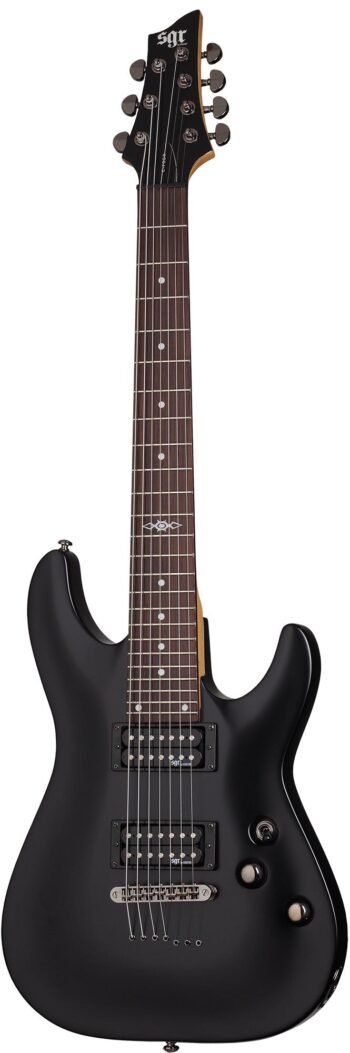 3814 C-7 SGR BY SCHECTER  BLK Schecter