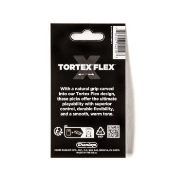 TORTEX FLEX X STANDARD WHITE GUITAR PICKS .60MM (12-PACK) Dunlop - Image 2