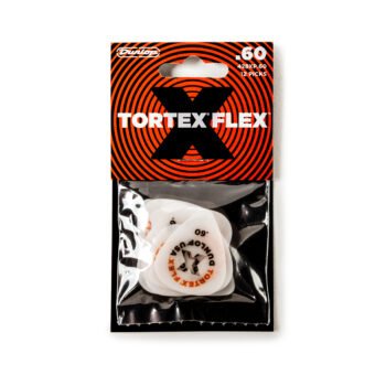 TORTEX FLEX X STANDARD WHITE GUITAR PICKS .60MM (12-PACK) Dunlop
