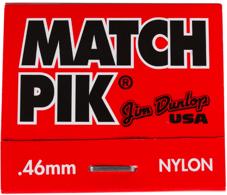 448r.46-01 MATCH PIK NYLON GUITAR PICKS .46MM (12 BOOKS) Dunlop - Image 1