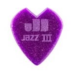 47RKH3NPS KIRK HAMMETT JAZZ 3 PURPLE SPARKLE GUITAR PICKS 1.38MM (24-BAG) Dunlop