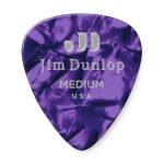 483R13MD PURPLE PEARLOID CELLULOID MEDIUM GUITAR PICKS (72-BAG) Dunlop