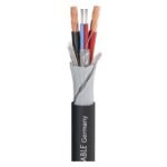 SC-Kolorith 1 CPR-Version; audio: 1 x 2 x 0,35 mm²; power: 2 x 2,00 mm²; FRNC Ø 7,40 mm; black; Dca Sommer Cable