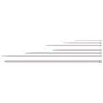 Nylon cable ties - 2.5 x 100 mm White version Procab