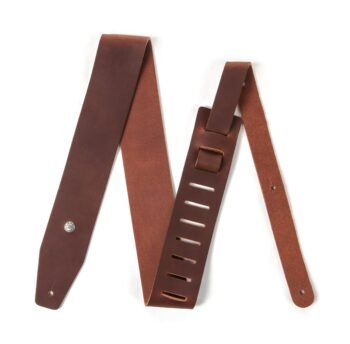 BMF13BR  64MM BELT BROWN LEATHER BMF GUITAR STRAP Dunlop - Image 2