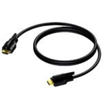 HDMI A male - HDMI A male - double locking 2 meter Procab