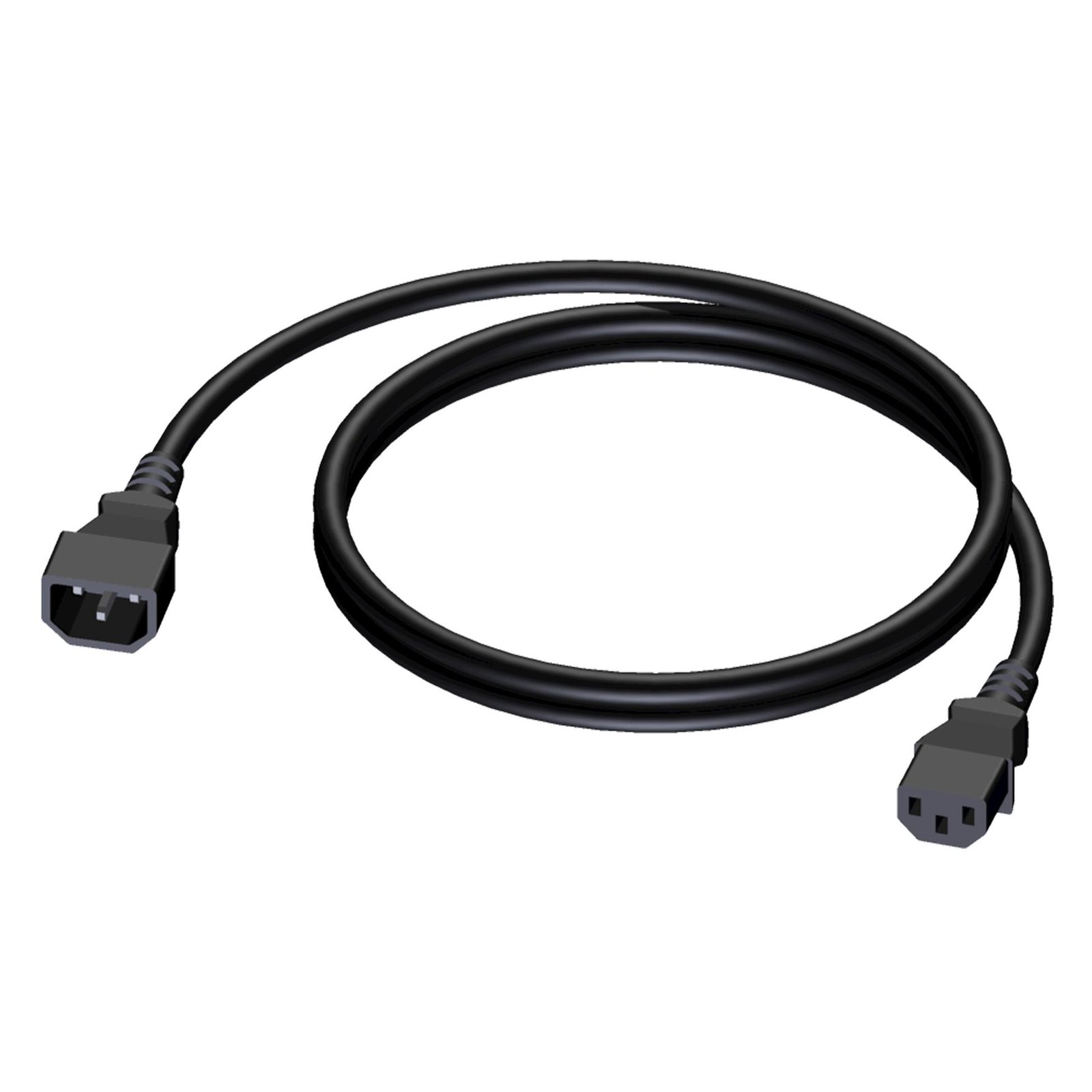 cab480-3_1 Power cable - euro power male - euro power female - 3 x 1.5 mm² 3 meter Procab - Image 1