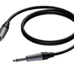 6.3 mm Jack male mono - Jack male mono - VCJ2MX connector 10 meter Procab