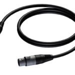 XLR female - 6.3 mm Jack male stereo 1,5 meter Procab
