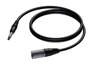 XLR male - 6.3 mm Jack male stereo 10 meter Procab