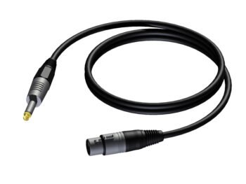 6.3 mm Jack male mono - XLR female 3 meter Procab