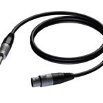 6.3 mm Jack male mono - XLR female 5 meter Procab