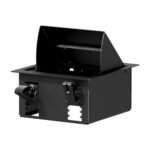 CASY In-table mount box - 4 space Black version - RAL9004 Caymon