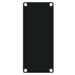 CASY 1 space closed aluminum blind plate Black Caymon