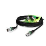 Microphone Cable SC-Galileo 238, 2 x 0,38 mm² | XLR / XLR, NEUTRIK | 20,00m | black | green Sommer Cable