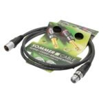 Microphone Cable SC-Carbokab 225, 2 x 0,25 mm² | XLR / XLR, NEUTRIK | 15,00m | black | black Sommer Cable