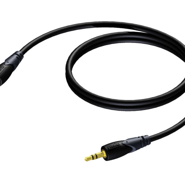 3.5 mm Jack male stereo - 3.5 mm Jack male stereo 1,5 meter Procab
