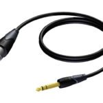 XLR male - 6.3 mm Jack male stereo 5 meter Procab