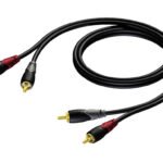 2 x RCA/Cinch male - 2x RCA/Cinch male 1 meter Procab