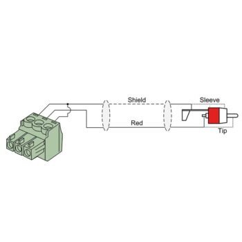 2 x RCA/Cinch - 2 x terminal block (3p - 3.81mm) 3 meter Procab - Image 2