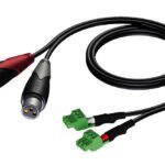 2 x XLR female - 2 x terminal block (3p - 3.81mm) 5 meter Procab