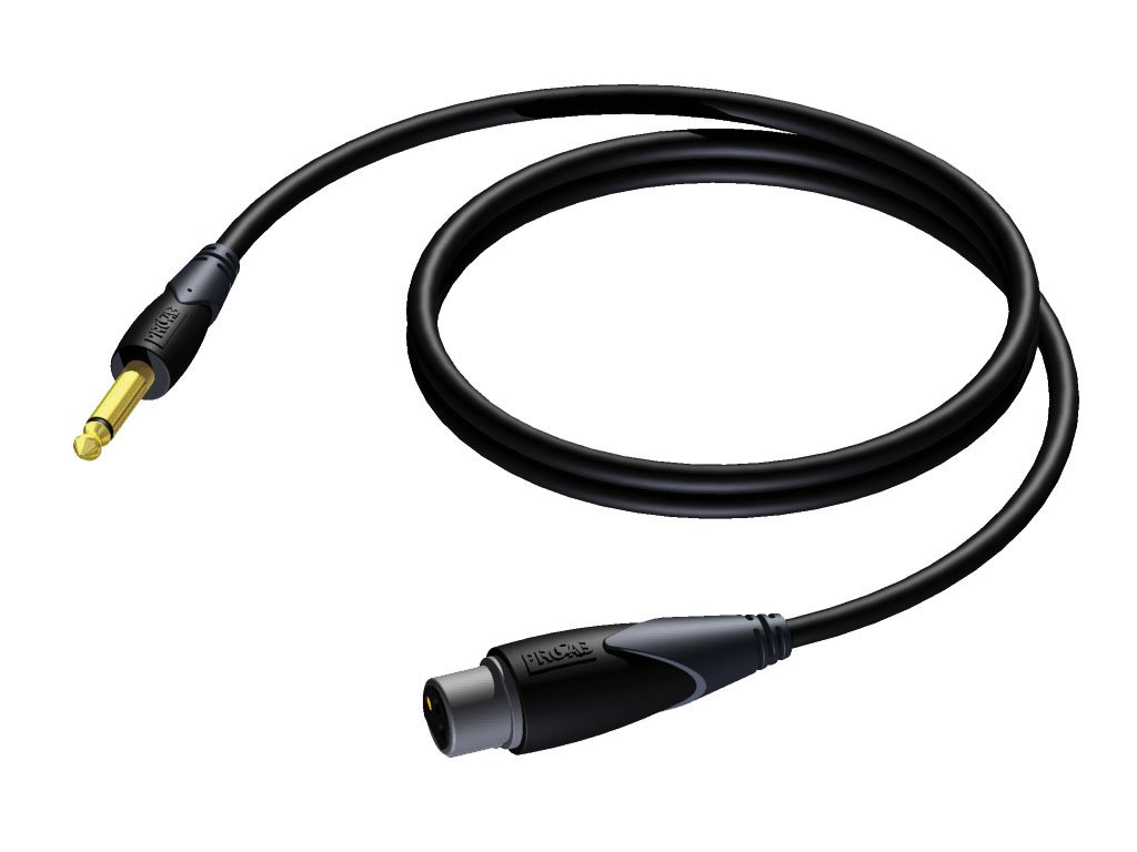 cla900-10_1 6.3 mm Jack male - XLR female 10 meter Procab - Image 1