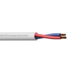 Loudspeaker cable - 2 x 2.5 mm² - 13 AWG -  EN50399 CPR Euroclass Cca-s1b,d0,a1 wooden reel - White Procab