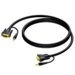 SVGA male & 3.5 mm Jack male stereo - SVGA male & 3.5 mm Jack male stereo 10 meter Procab
