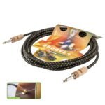 Instrument cable SC-CLASSIQUE, HICON WOODPLUG, 1 x 0,50 mm² | jack / jack, HICON | 3,00m | white Sommer Cable