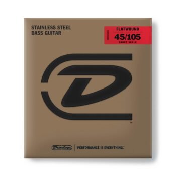 DBFS45105S STEEL SHORT SCALE FLATWOUND BASS STRINGS Dunlop