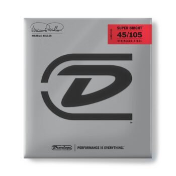 DBMMS45105 STAINLESS STEEL MARCUS MILLER LONG SCALE SUPER BRIGHT BASS STRINGS SET/4 Dunlop