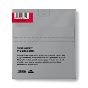 DBMMS45105 STAINLESS STEEL MARCUS MILLER LONG SCALE SUPER BRIGHT BASS STRINGS SET/4 Dunlop - Image 2