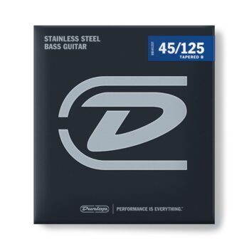 DBS45125T STAINLESS STEEL LONG SCALE BASS STRINGS SET/5, TAPERED Dunlop