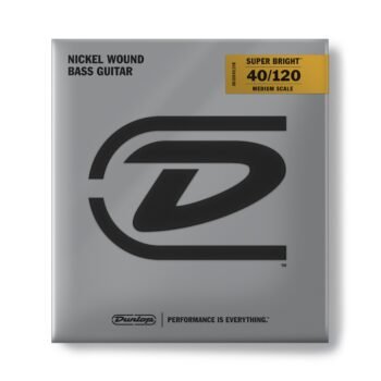 DBSBN40120M NICKEL WOUND SUPER BRIGHT MEDIUM SCALE BASS STRINGS SET/5 (40-120) Dunlop