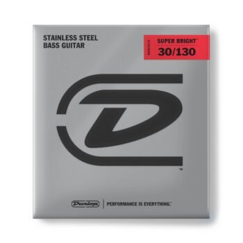DBSBS30130 STAINLESS STEEL SUPER BRIGHT BASS STRINGS SET/6 Dunlop