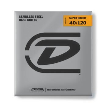 DBSBS40120 STAINLESS STEEL SUPER BRIGHT BASS STRINGS SET/5 Dunlop