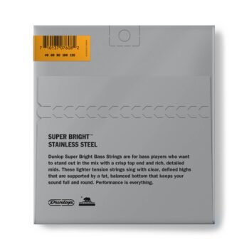 DBSBS40120 STAINLESS STEEL SUPER BRIGHT BASS STRINGS SET/5 Dunlop - Image 2