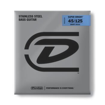 DBSBS45125S SUPER BRIGHT STEEL SHORT SCALE BASS STRINGS SET/5 (45-125) Dunlop
