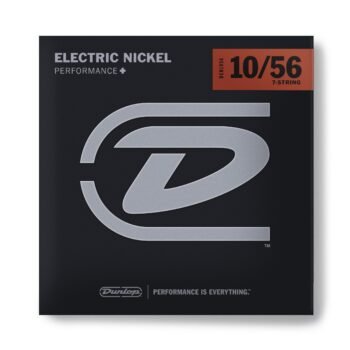 DEN10567 NICKEL WOUND LIGHT ELECTRIC GUITAR STRINGS SET/7 (10-56) Dunlop