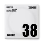 DEN38 NICKEL WOUND ELECTRIC GUITAR SINGLE A/E STRING .038 Dunlop